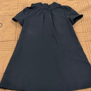 Elegant Black Mini Dress with Back Bow